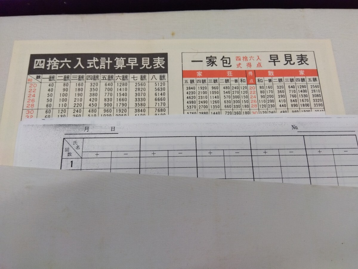 [c503] mah-jong .. bamboo mah-jong . mahjong pie rhinoceros koro point stick 3 ten thousand point retro antique 