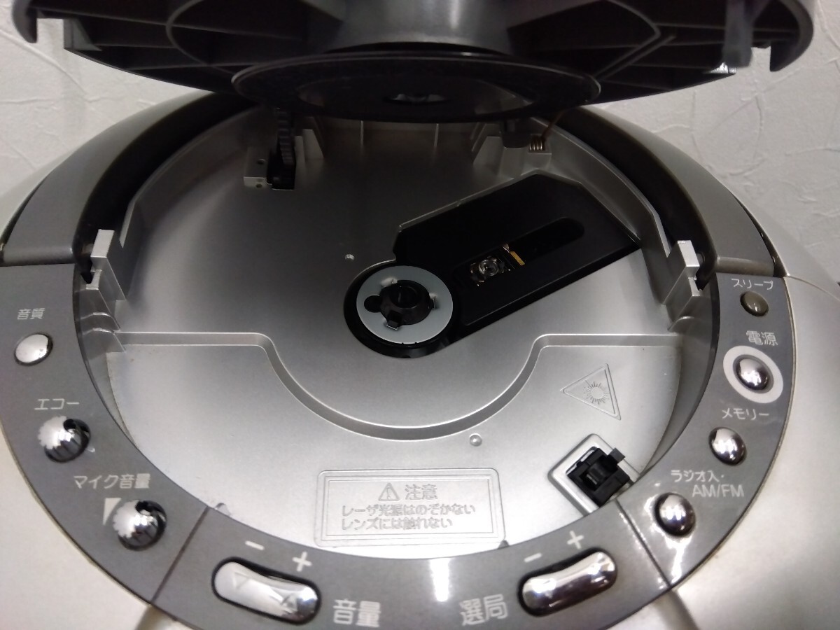 [c506][ operation goods ] TOSHIBA Toshiba CD radio-cassette TY-CDK2 gray recorder 