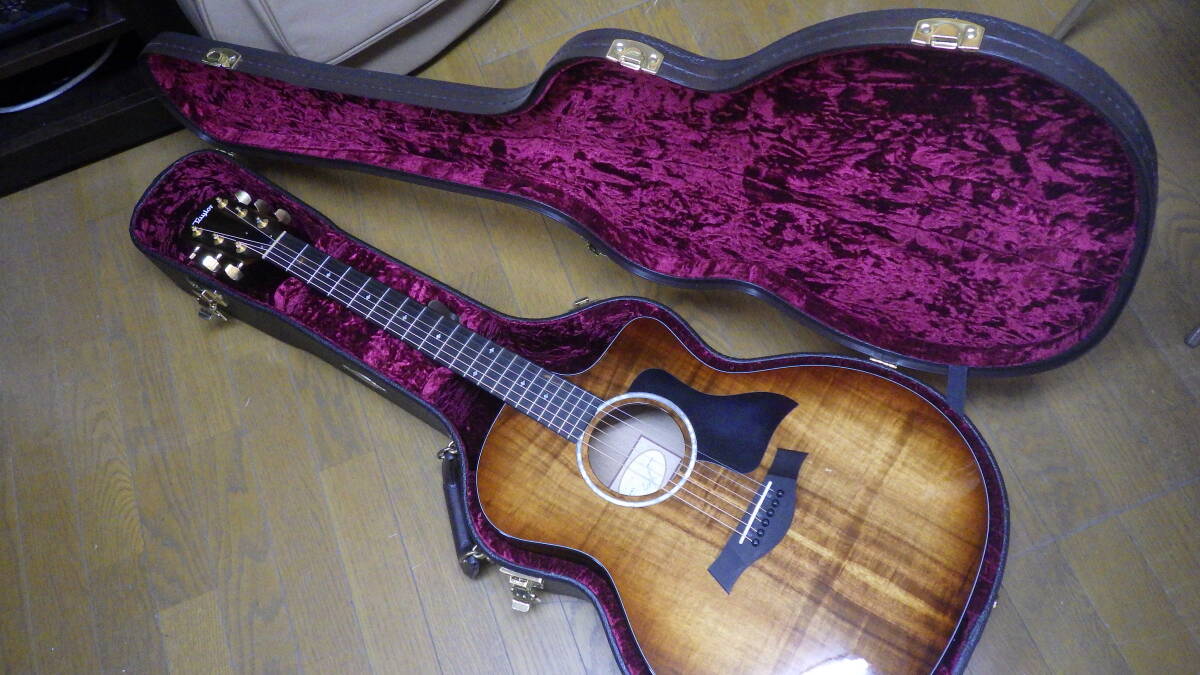 [ beautiful goods * maintenance settled .]Taylor 224ce-Koa DLX electric acoustic guitar rare core material Taylor 