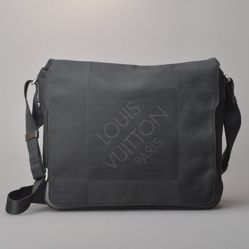 美品 ルイヴィトン メサジェNM ショルダーバッグ メッセンジャーバッグ M93225 ダミエジェアン キャンバス ブラック 鞄 ■d.b/c.i_画像1