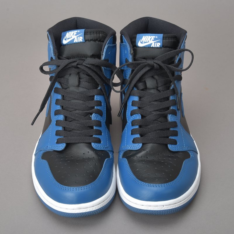  as good as new NIKE AIR JORDAN 1 RETRO HIGH OG sneakers 29cm US11 blue blue black 555088 Nike air Jordan 1 2017 year shoes #b.a/a.d