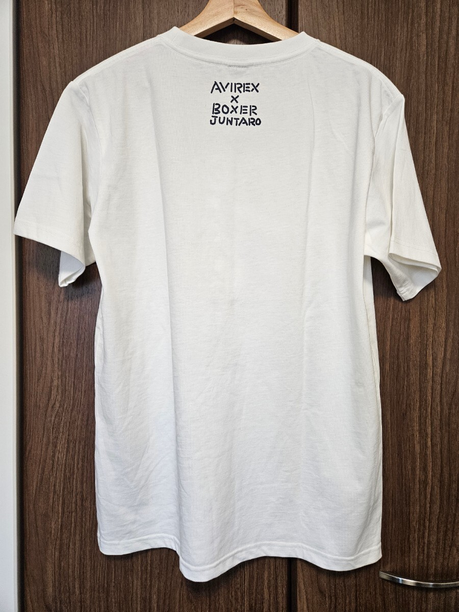 未使用 AVIREX × ボクサージュンタロウ Mサイズ ホワイト 半袖 トムキャット Tシャツ アヴィレックス BOXER JUNTARO メンズ