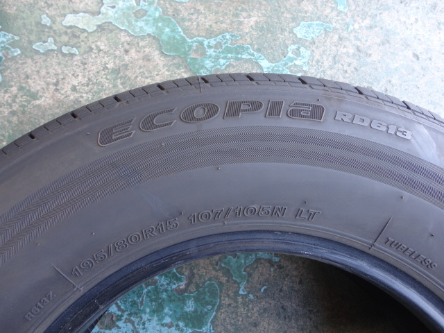 【2023年製】ブリヂストン　ＥＣＯＰＩＡ　ＲＤ６１３　１９５／８０Ｒ１５　１０７／１０５ＬＴ　4本【送料一律】_画像7