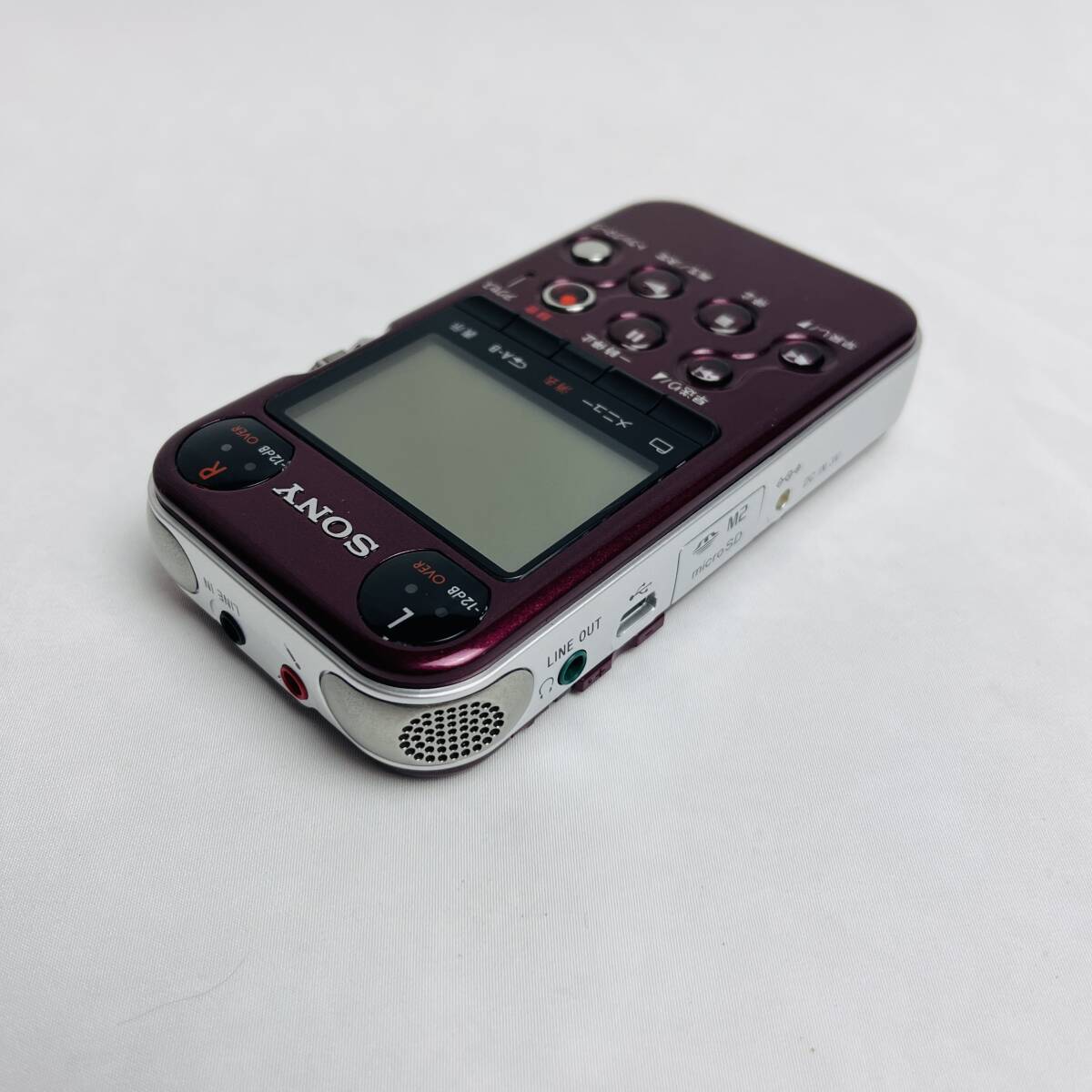 * operation verification ending * SONY Sony linear PCM recorder linear PCM recorder PCM-M10 red recording reproduction memory stick IC recorder 