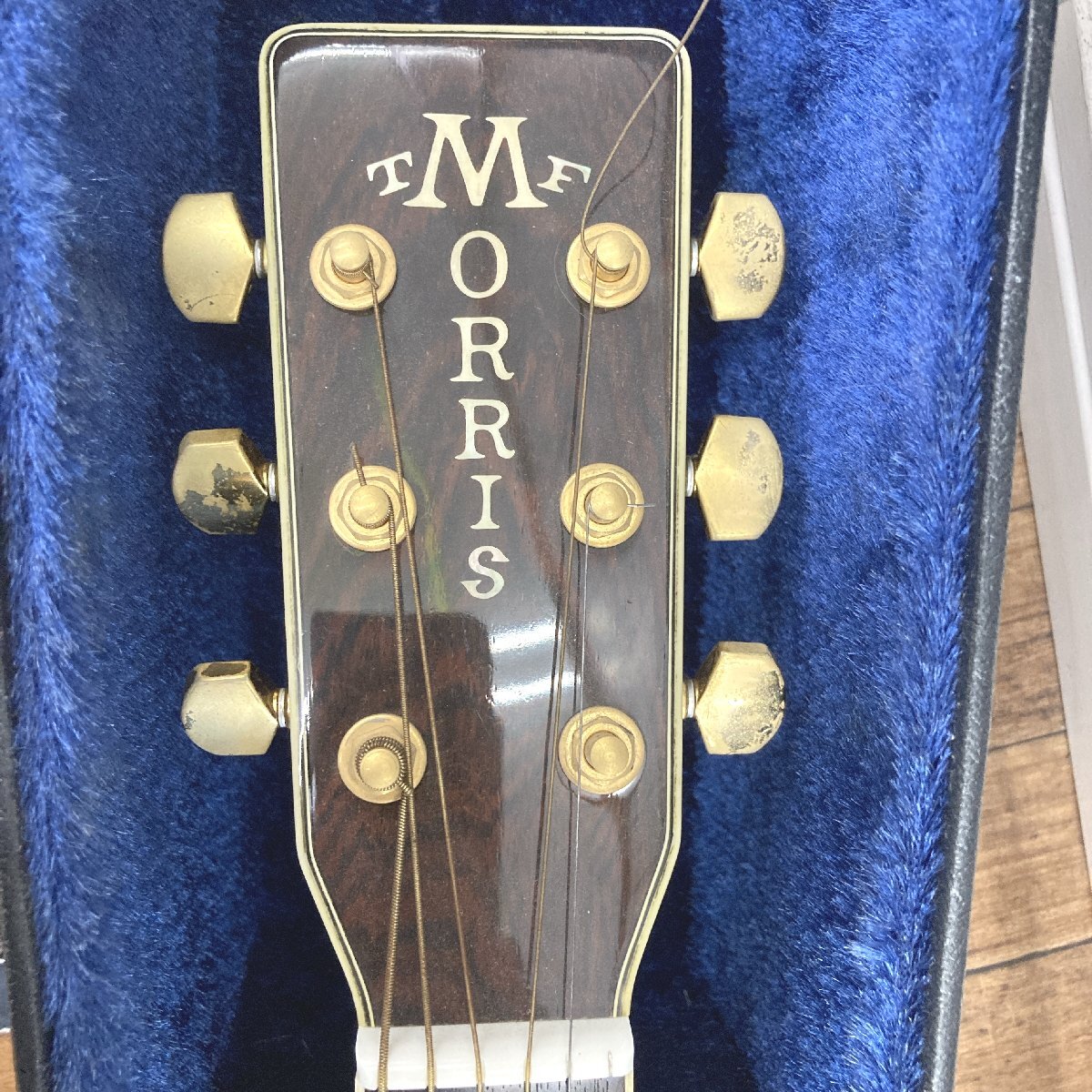 ●Morris TF-S60 モーリス アコースティックギター ケース付き 中古品の画像3