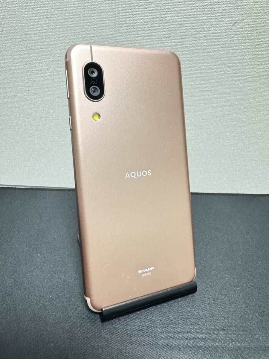【Android】AQUOS SENSE3 5.5インチスマートフォン ライトカッパー　SIMフリー 4GB/64GBデュアルカメラ おサイフケータイ 防水防塵_画像2