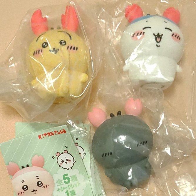 ちいかわ ソフビフィギュア3 カニなハチワレ ロブスターなうさぎ ちいかわ ソフビフィギュア3 カニなハチワレ ロブスターなうさぎ