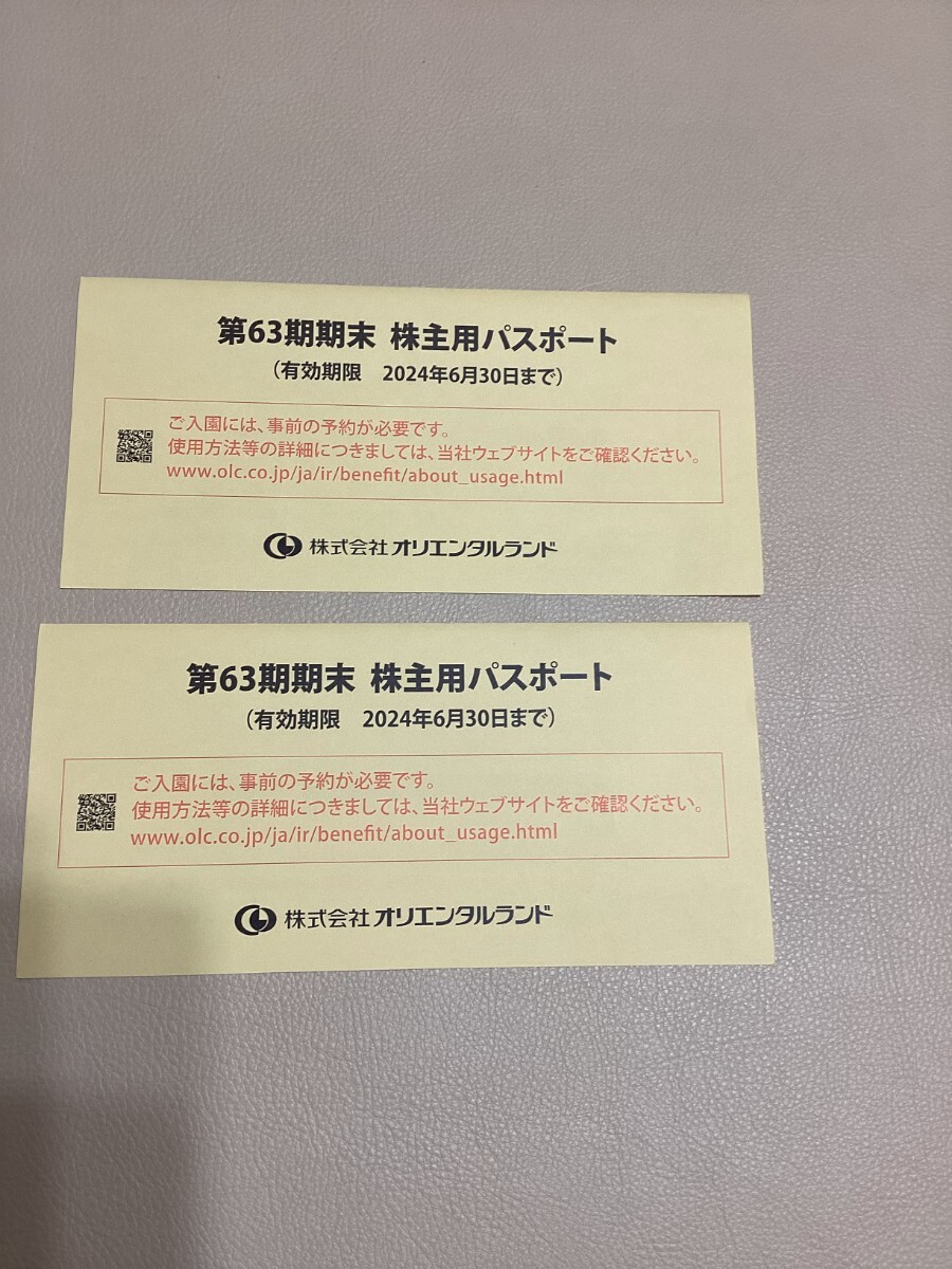 追跡可能　ネコポス送料込み　オリエンタルランドの株主優待券　２枚１組で　迅速発送いたします。_画像3