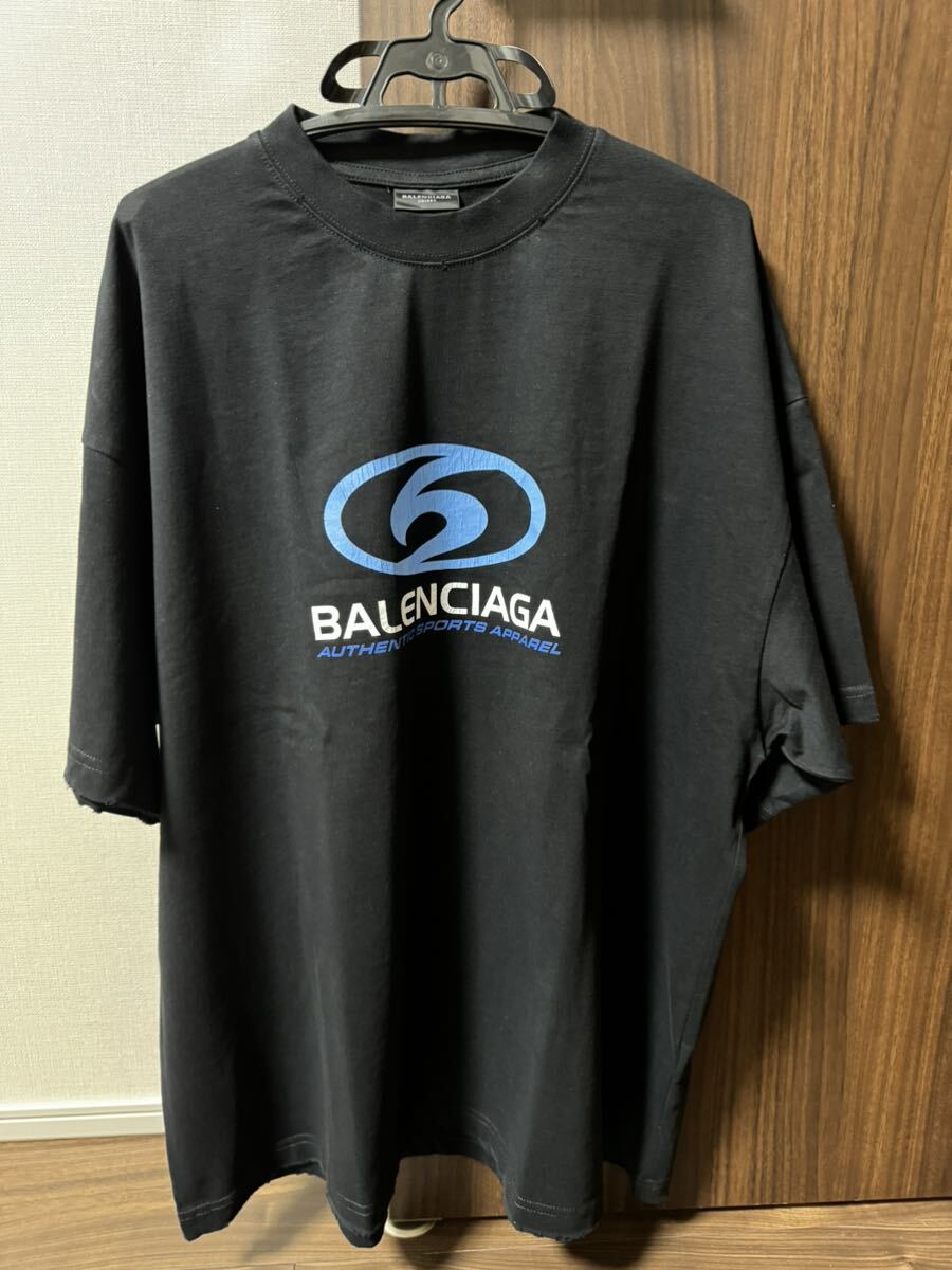 BALENCIAGA バレンシアガAUTHENTIC SPORTS APPAREL Tシャツ Surfer T-Shirt Ecru の画像1