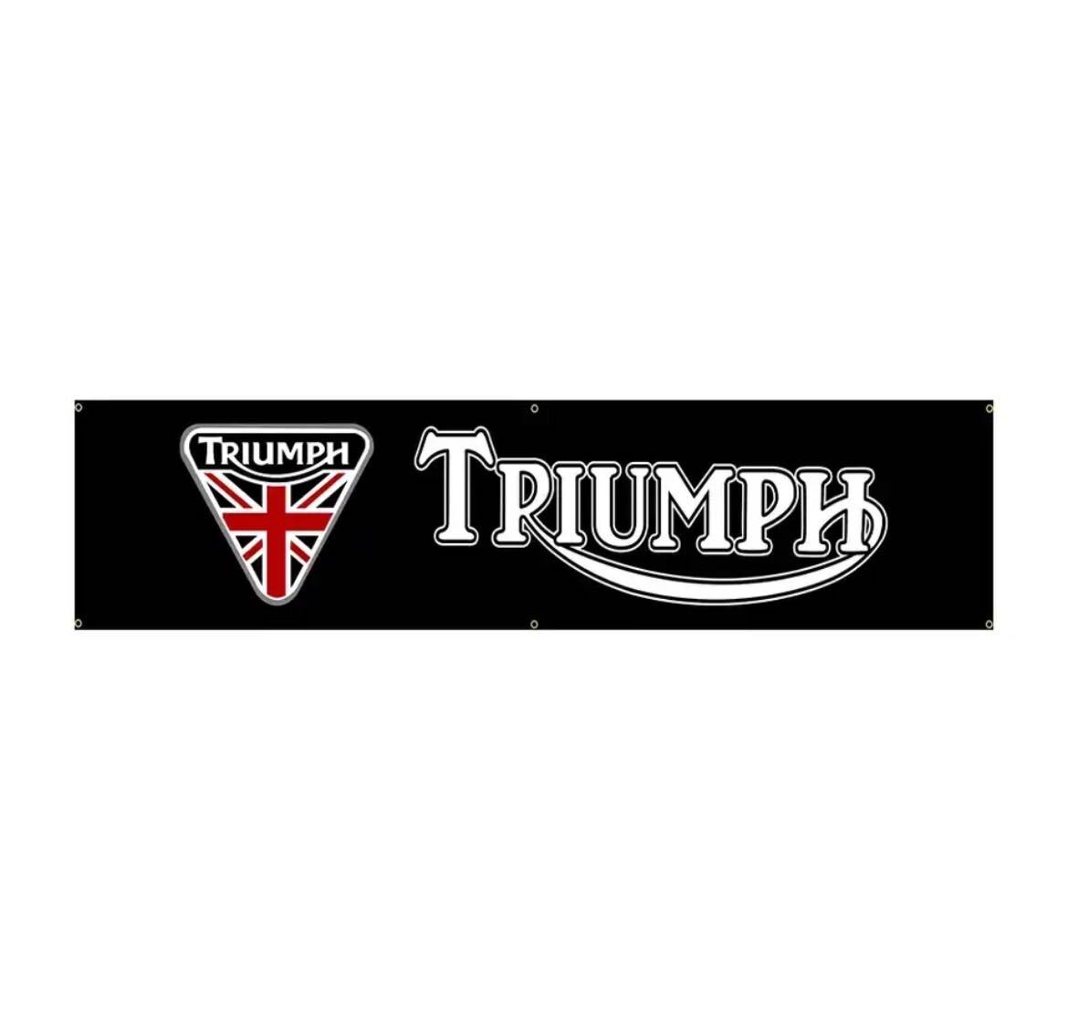 ［赤字］ポリエステル プリントバナー 45x180cm Triumph トライアンフ 旗_画像1