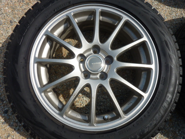 【美品】BS　ECO FORME　16X6.5J+46 ガリ傷なし！　BS　BLIZZAK REVO GZ　205/55R16 バリ溝！ウイッシュ・プリウス等に_画像2