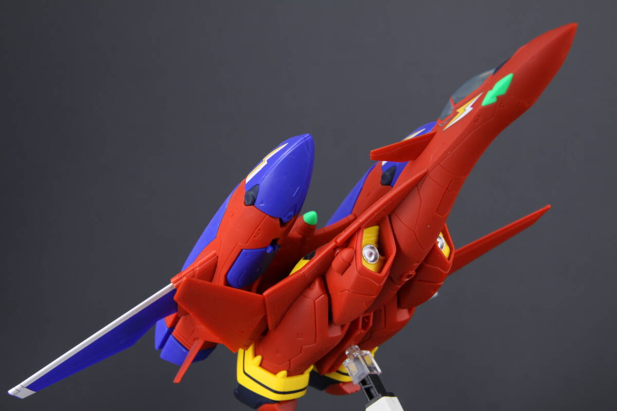 Vf-19 modified HG final product Macross 7 seven Bandai Bassara machine fire - bar drill - sound booster equipment 