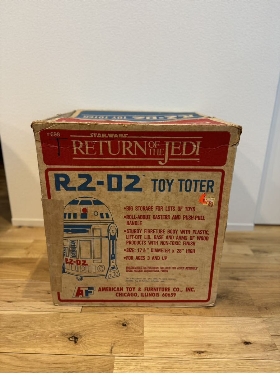 R2-D2 TOYTOTER おもちゃ箱　ジェダイの帰還　当時物　1983 STARWSRS_画像3