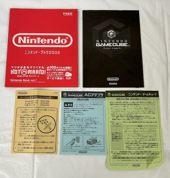 【Nintendo/任天堂】GAMECUBE/ゲームキューブ DOL-001 本体 コントローラー 箱あり 動作確認済 中古品/kb3196の画像10