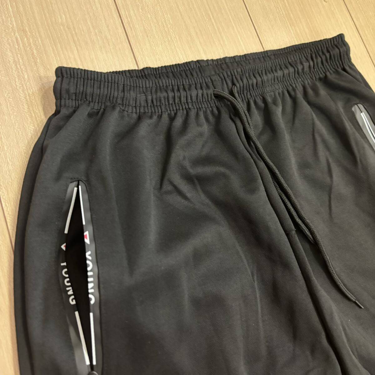 お値下げ中！新品・メンズ・ジョガーパンツ②・M〜Lサイズ・ブラック・ポケット付