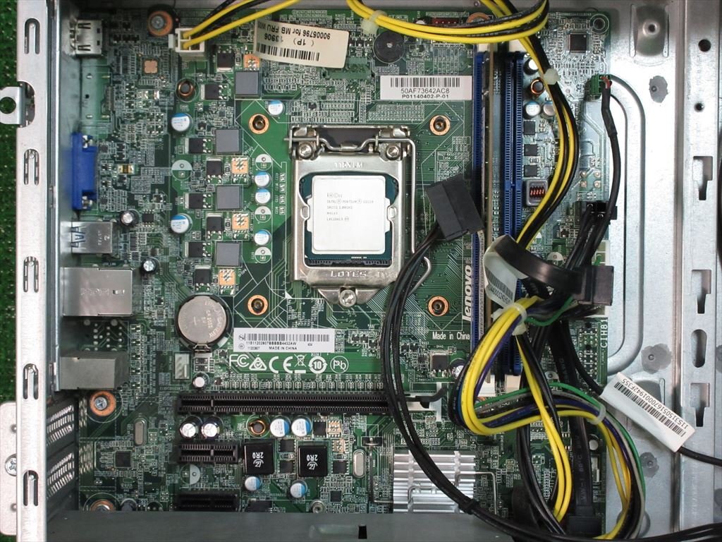 [3726]Lenovo H530s Pentium G3220 3.00GHz マザーボードCIH81M 電源ユニットPS-3181-02 BIOS OK CPUクーラー不足 ジャンクの画像5