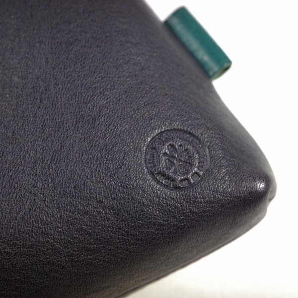  новый товар 1 иен ~* обычная цена 1.2 десять тысяч AXE J-line Axe Japan линия мужской сделано в Японии телячья кожа кожа Mini сумка на плечо смартфон плечо темно-синий *2194*