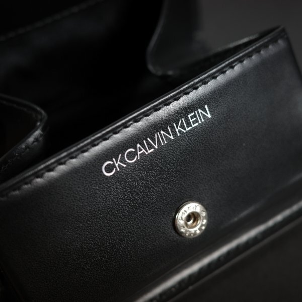  new goods 1 jpy ~*CK CALVIN KLEIN Calvin Klein men's cow leather leather change purse purse wallet center box attaching Father's day *2193*