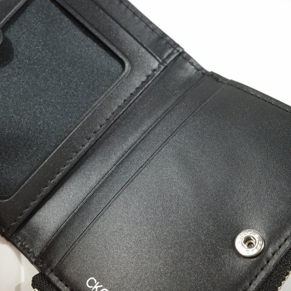 新品1円～★CK CALVIN KLEIN カルバン クライン 箱付き 牛革レザー カード入れ 小銭入れ財布 コインケース ウォレット グリーン ◆2342◆の画像7