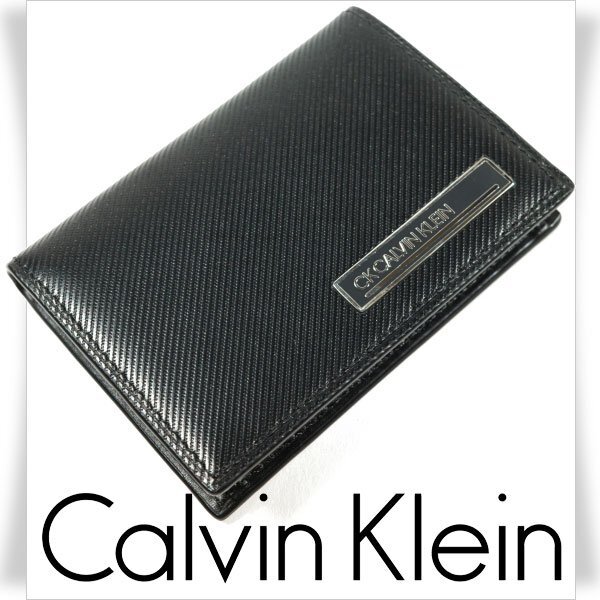  new goods 1 jpy ~*CK CALVIN KLEIN Calvin Klein men's cow leather leather change purse purse wallet card-case pass case box attaching polish *3552*