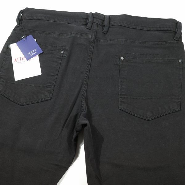  новый товар 1 иен ~* Nicole selection NICOLE selection мужской стрейч Brown распорка цвет Denim брюки 48 L джинсы чёрный *3715*