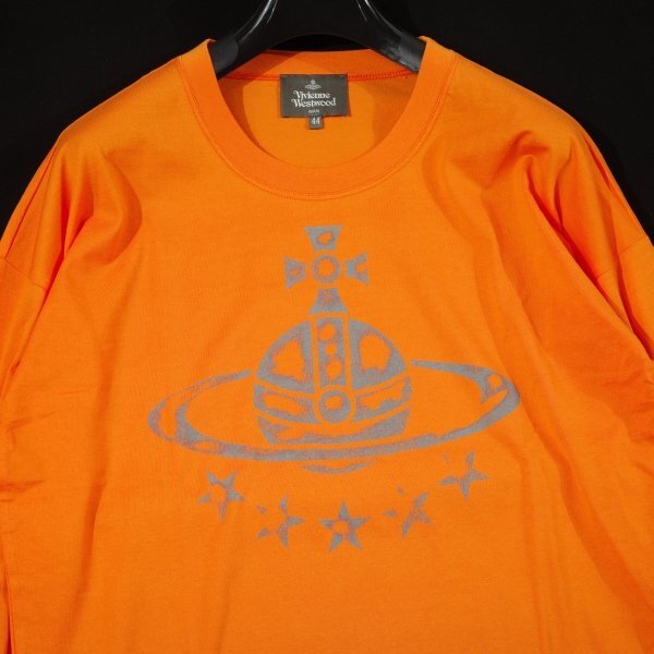 新品1円～★Vivienne Westwood MAN ヴィヴィアンウエストウッド メンズ ORB STARS トライアングル 日本製 長袖 Tシャツ 44 S ◆3857◆_画像5