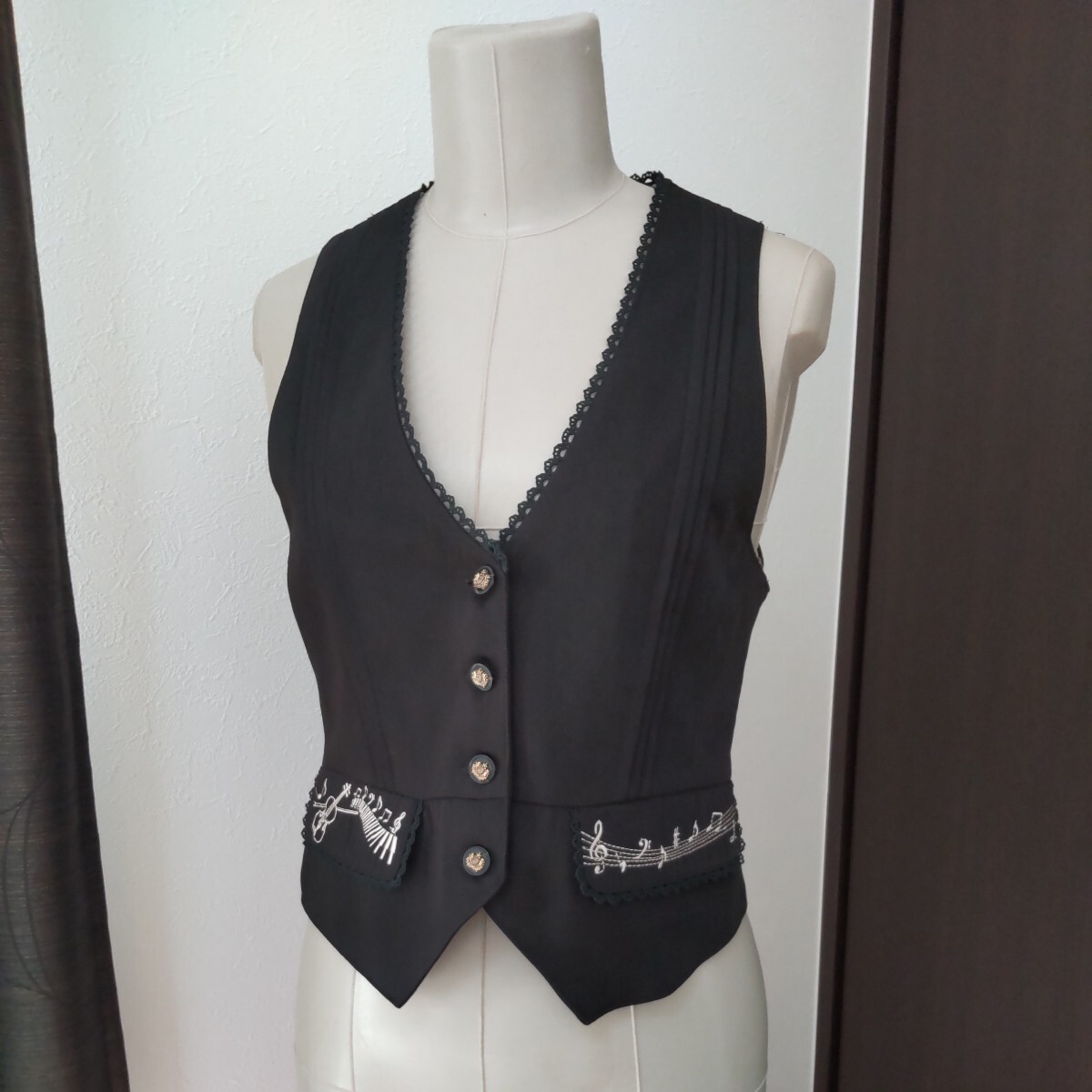  almost unused axes femme axes femme the best black black gilet front opening spring summer autumn winter lining print 