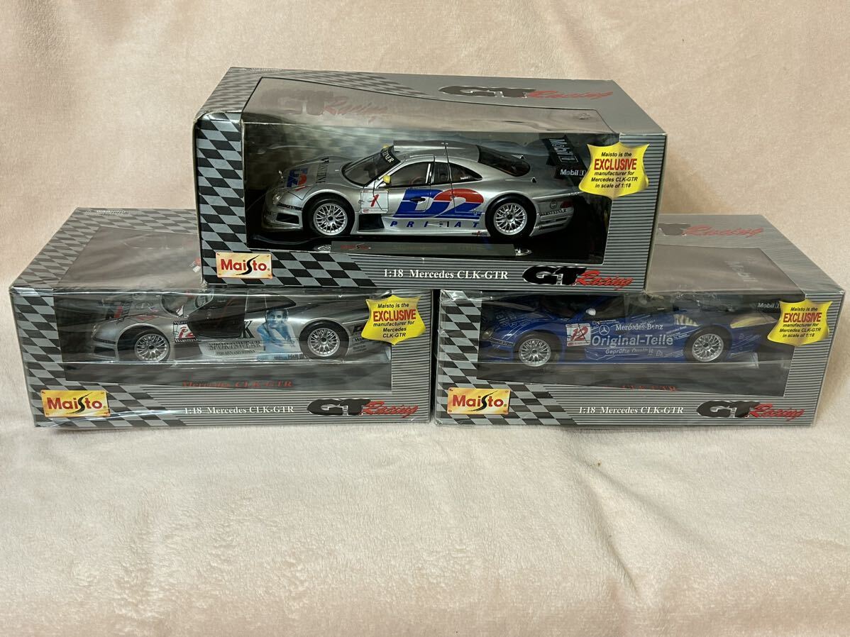 1/18 マイストメルセデスCLK-GTR 3種セット_画像1