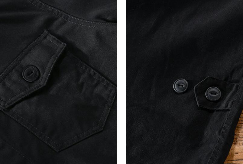 初売り ジャケット メンズ スプリングコート 春新品 ジャンパー ブルゾン MA-1 ミリタリージャケット トップス サイズ選択可L ブラック_画像10