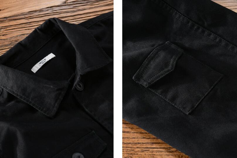 初売り ジャケット メンズ スプリングコート 春新品 ジャンパー ブルゾン MA-1 ミリタリージャケット トップス サイズ選択可L ブラック_画像9