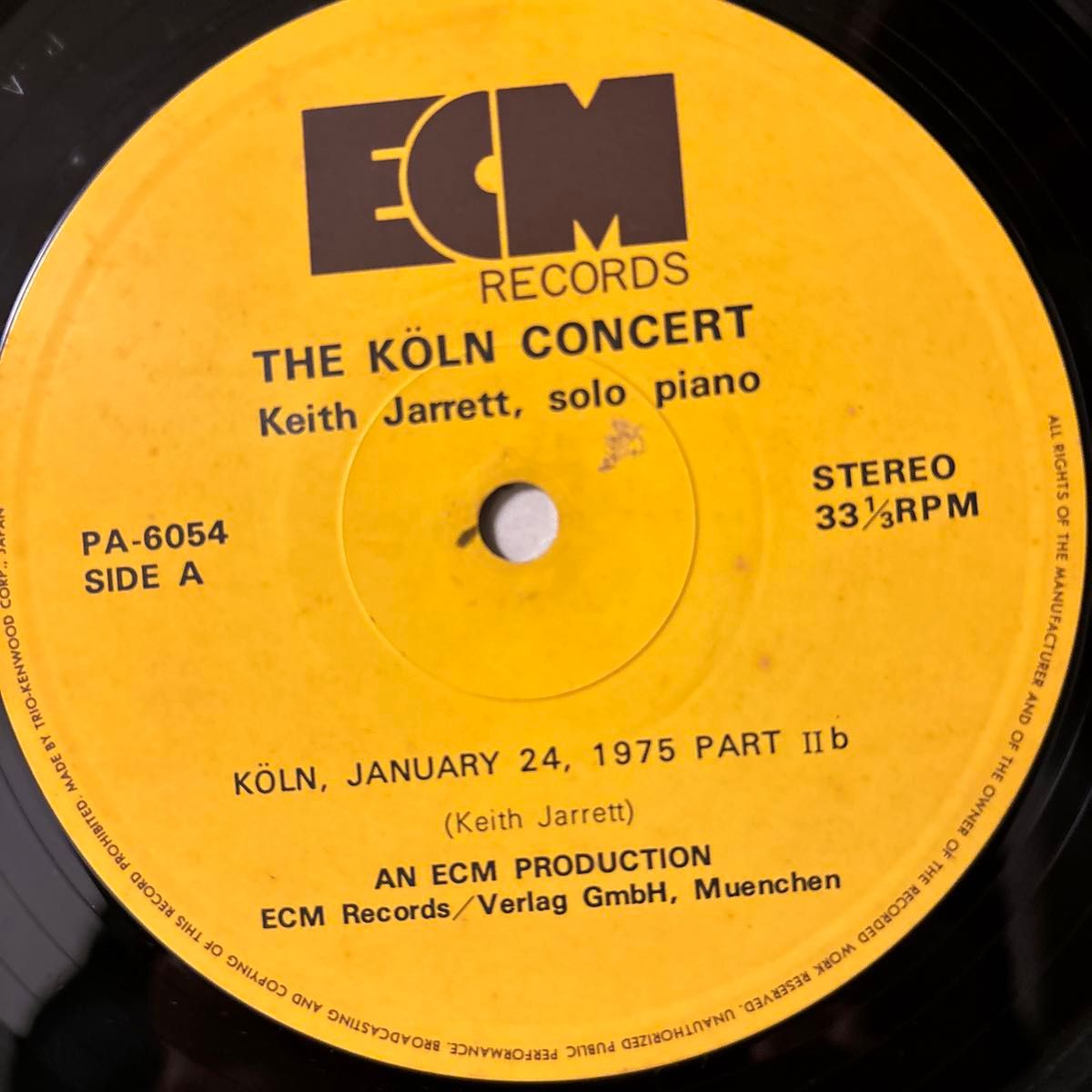 Keith Jarrett The Koln Concert レコード LP キース・ジャレット ケルン・コンサート jazz