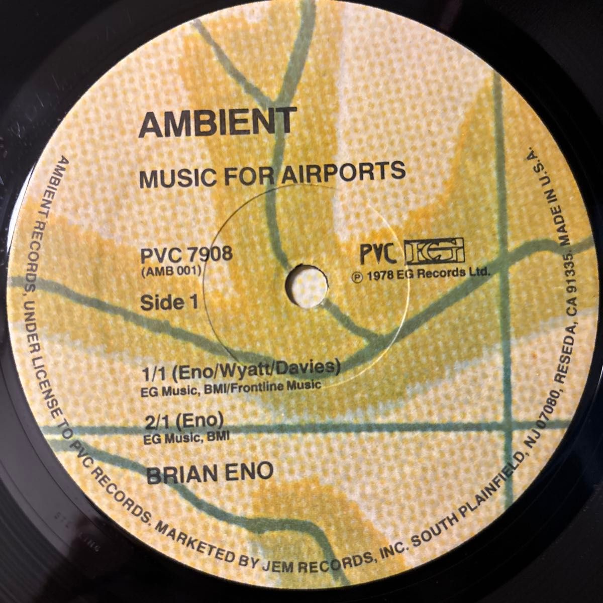 Brian Eno Ambient 1 Music For Airports レコード ブライアン・イーノ アンビエント LP