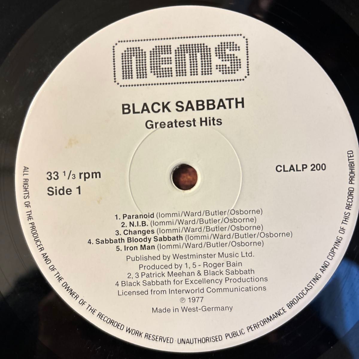 Black Sabbath Greatest Hits レコード LP アナログ ブラック・サバス グレイテスト・ヒッツ best
