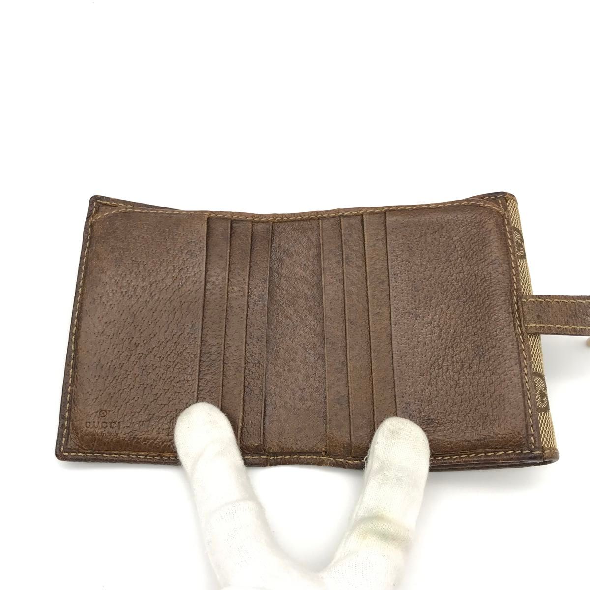 正規品 美品 グッチ財布 グッチ折り財布 グッチキャンバス 正規品 美品 グッチ財布 グッチ折り財布 グッチキャンバス