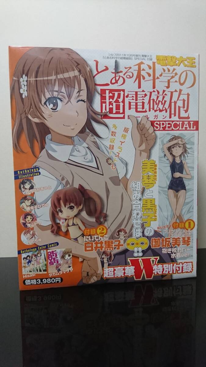 電撃大王 とある科学の超電磁砲 (レールガン) SPECIAL (スペシャル) 2011年 10月号　抱き枕カバー　御坂美琴　にいてんご　白井黒子_画像1