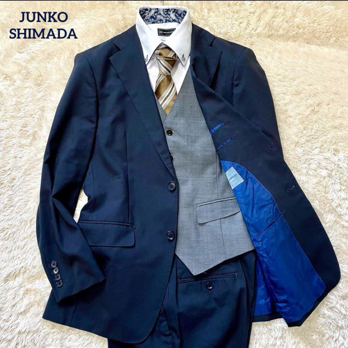 JUNKO SHIMADA/ジュンコシマダ/極美品】セットアップ スーツ JUNKO SHIMADA/ジュンコシマダ/極美品】セットアップ スーツ