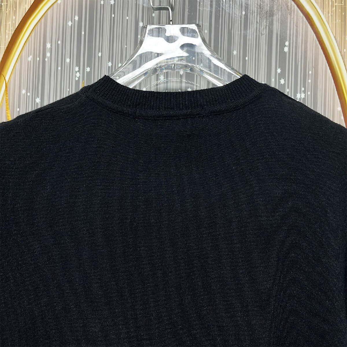 regular price 3 ten thousand *christian milada* milano departure * short sleeves T-shirt * high class wool fine quality stretch high class .. butterfly clean . summer knitted lady's L/48