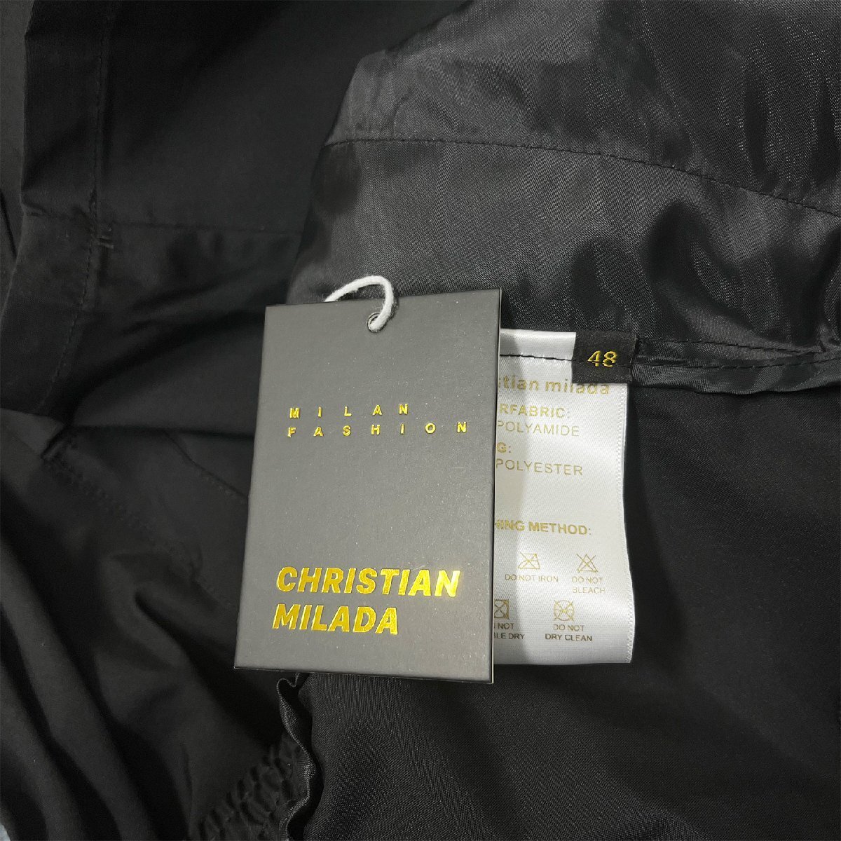 定番EU製・定価3万★christian milada・ミラノ発・ショートパンツ★上品 速乾 シック 無地 半ズボン ハーフパンツ 短パン スポーツ M/46_画像10