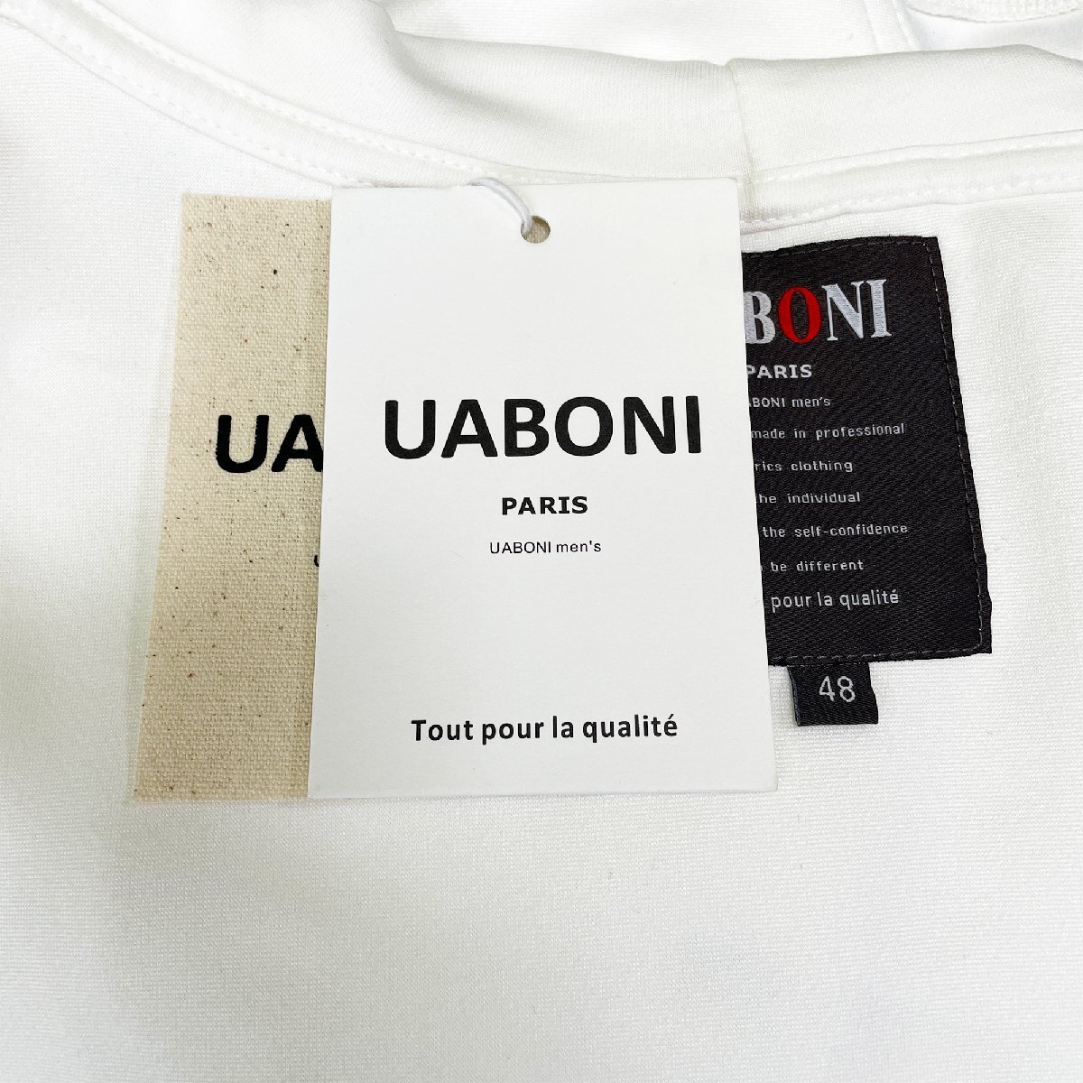 人気EU製＆定価4万◆UABONI*Paris*パーカー*ユアボニ*パリ発◆綿100％ 和風 柔らかい 快適 イラスト ストリート おしゃれ 男女兼用 XL/50_画像9