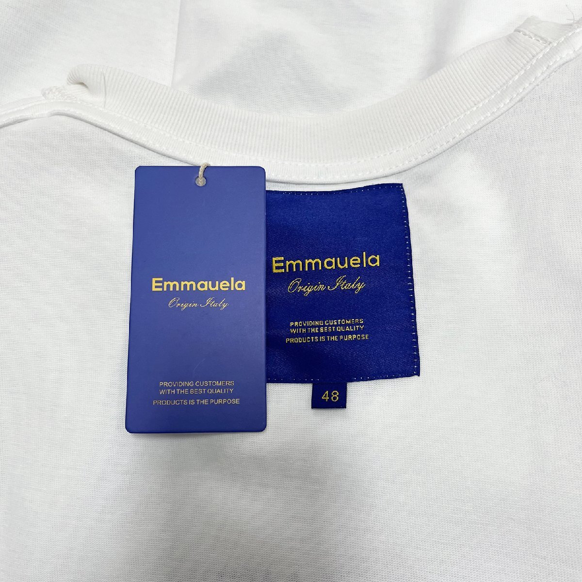 高級・半袖Tシャツ 定価2万◆Emmauela・イタリア・ミラノ発◆綿100％ 上質 薄手 通気 個性 車 プルオーバー カットソー アメカジ 夏服 Mの画像8