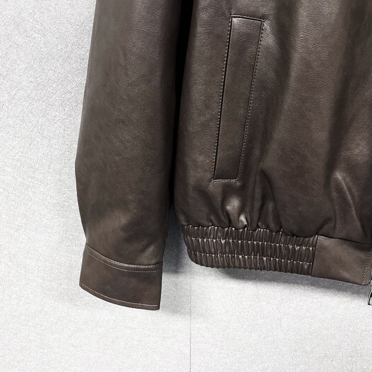  high class * leather jacket regular price 15 ten thousand *Emmauela* Italy * milano departure * high quality cow leather piece . leather jacket motorcycle Rider's dressing up piece .L/48