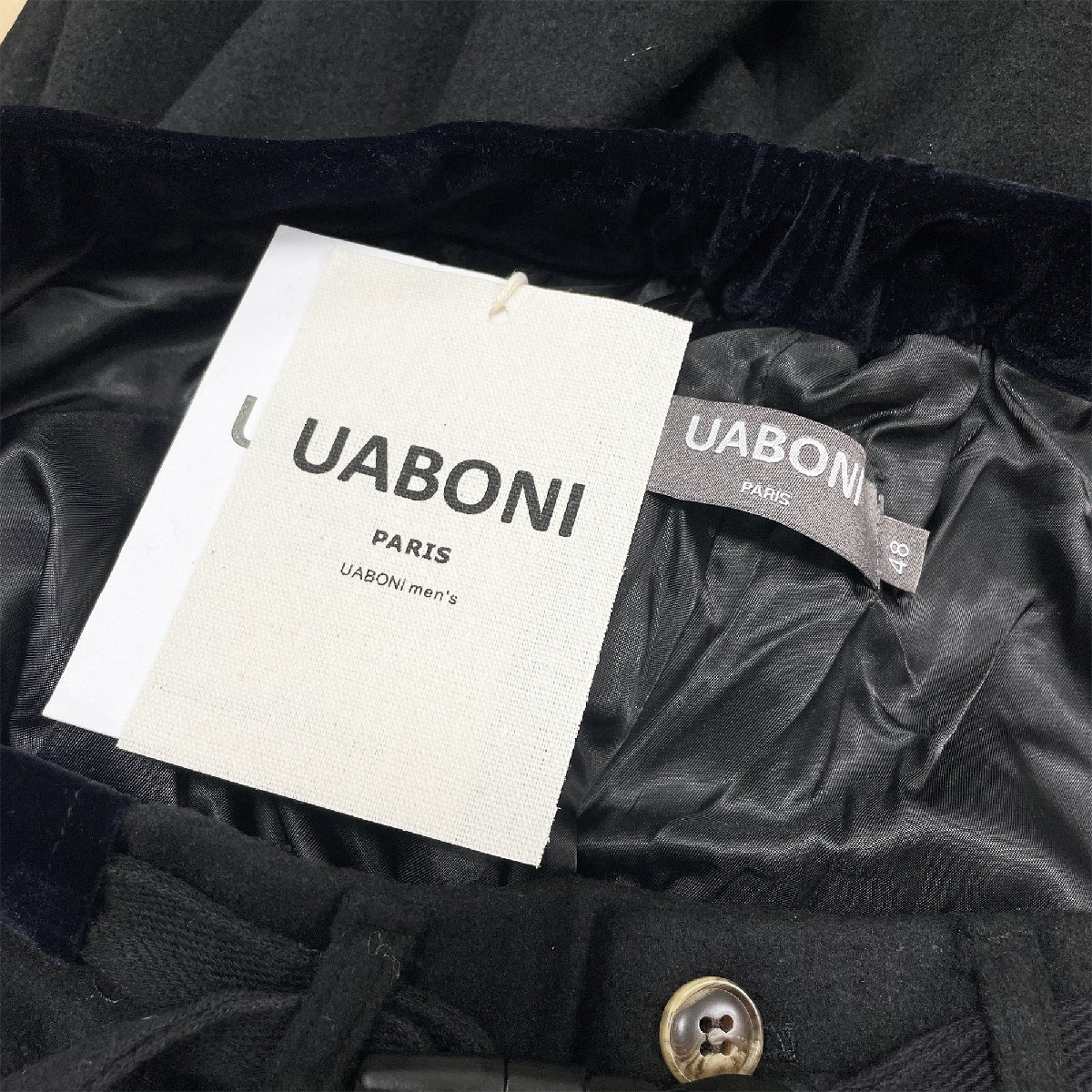 最高峰EU製＆定価5万◆UABONI*Paris*スラックス*ユアボニ*パリ発◆高品質カシミヤ ソフト 厚手 通気 ズボン ロングパンツ ボトムス 通勤XL_画像9