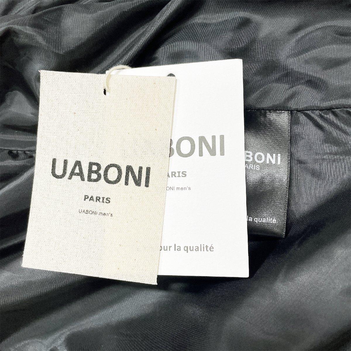 最高級EU製＆定価7万◆UABONI*Paris*テーラードジャケット*ユアボニ*パリ発◆上級カシミヤ 無地 保温 ブレザー 紳士 ビジネス XL/50サイズ_画像9