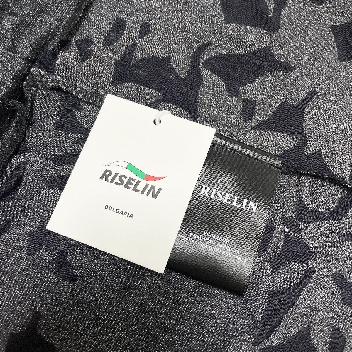 定番ヨーロッパ製※定価2万◆ブルガリア発※RISELIN 半袖Tシャツ 上品 通気 柔らかい 艶 総柄 千鳥格子 透かし トップス レディース 夏 M_画像8