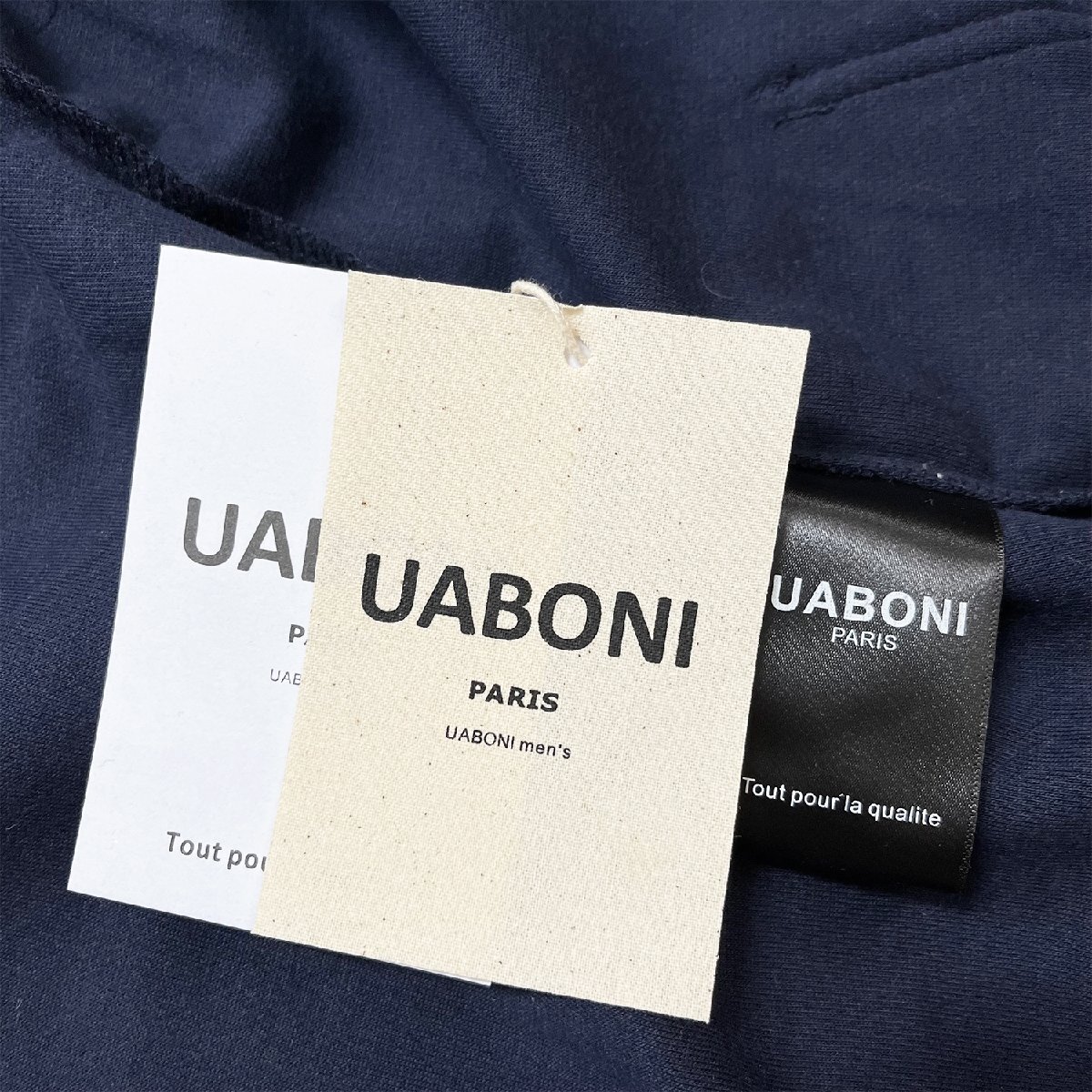 ★★高級EU製＆定価4万◆UABONI*Paris*パーカー*ユアボニ*パリ発◆シンプル 無地 トップス トレーナー プルオーバー 人気 定番 2XL/52_画像8