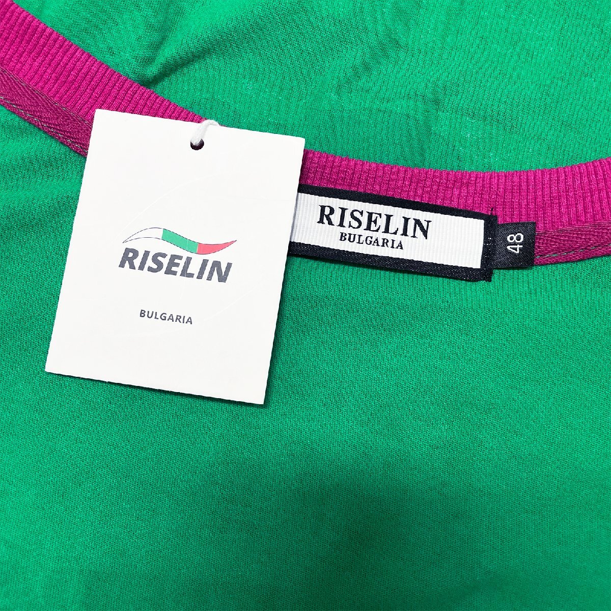 個性ヨーロッパ製※定価2万◆ブルガリア発※RISELIN 半袖Tシャツ 人気 ゆったり ダメージ加工 ウサギ トップス アシンメトリー 街着 M/46_画像9