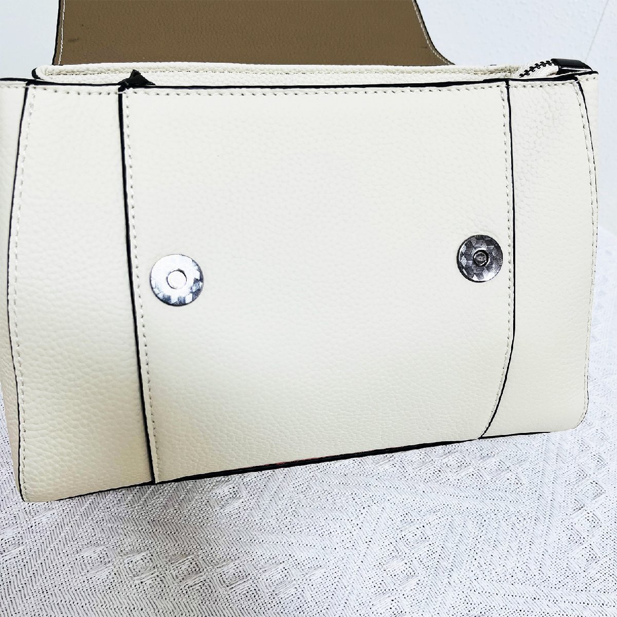  high grade EU made regular price 12 ten thousand *christian milada* milano departure * handbag * high class cow leather 2way color block sk air bag lady's charm attaching 