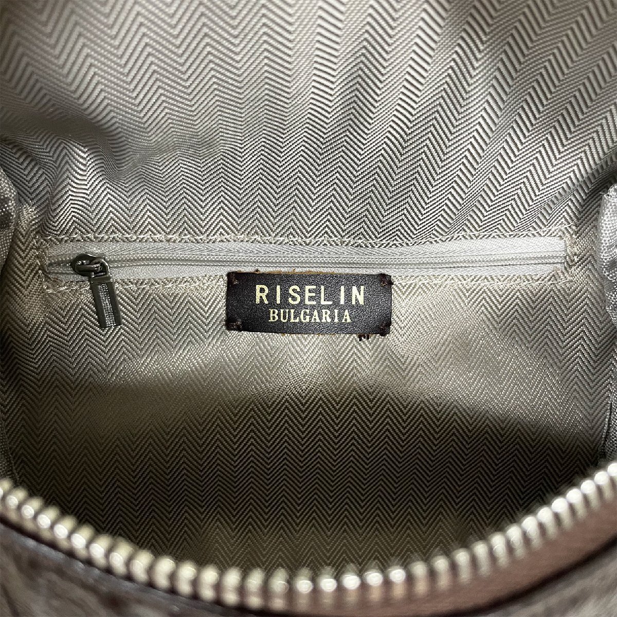 個性ヨーロッパ製※定価12万◆ブルガリア発※RISELIN ショルダーバッグ 牛革 レザー エンボス加工 斜め掛け アメカジ ヴィンテージ風 通勤_画像10