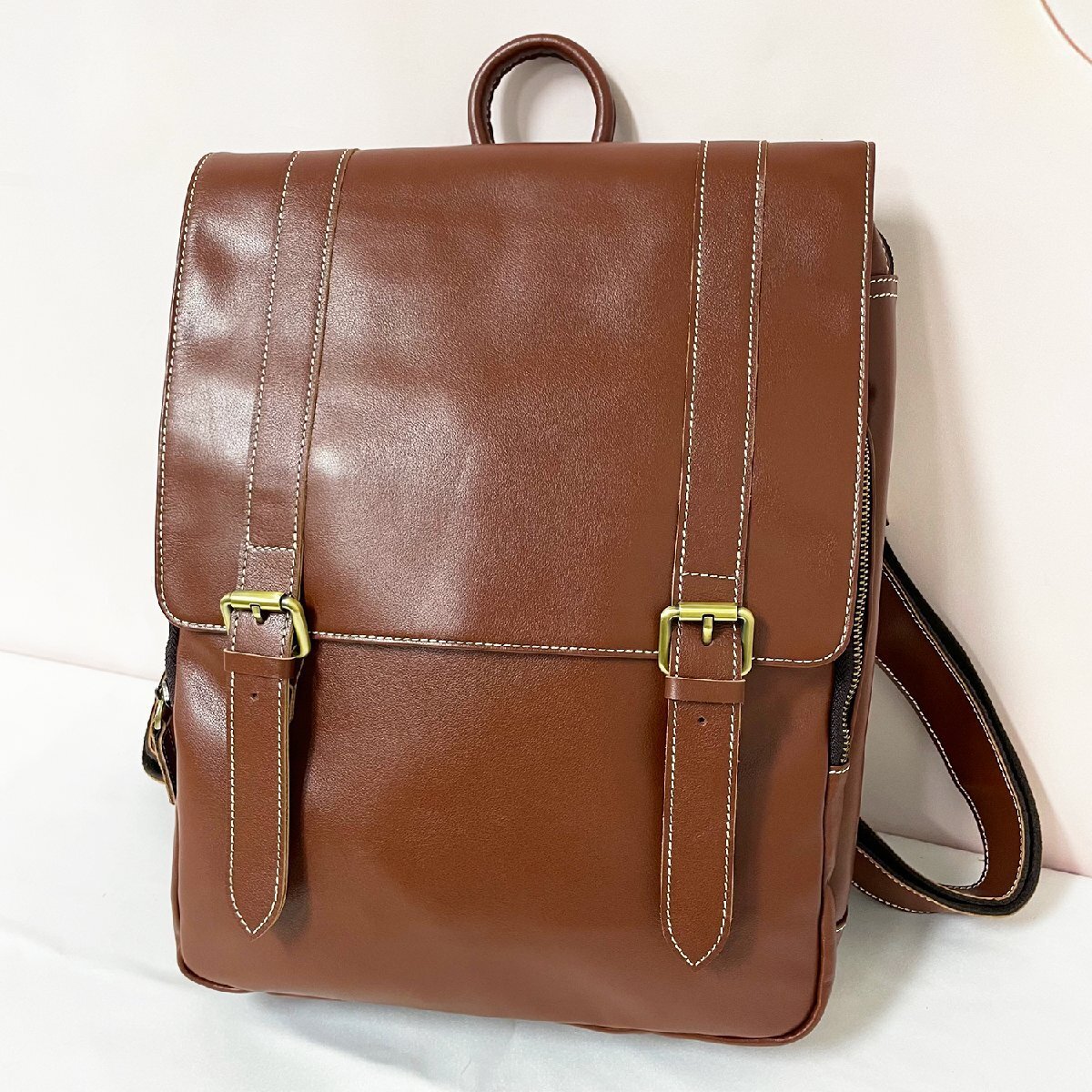  standard * rucksack regular price 15 ten thousand *Emmauela* Italy * milano departure * top class cow leather original leather dressing up high capacity rucksack business commuting going to school men's 