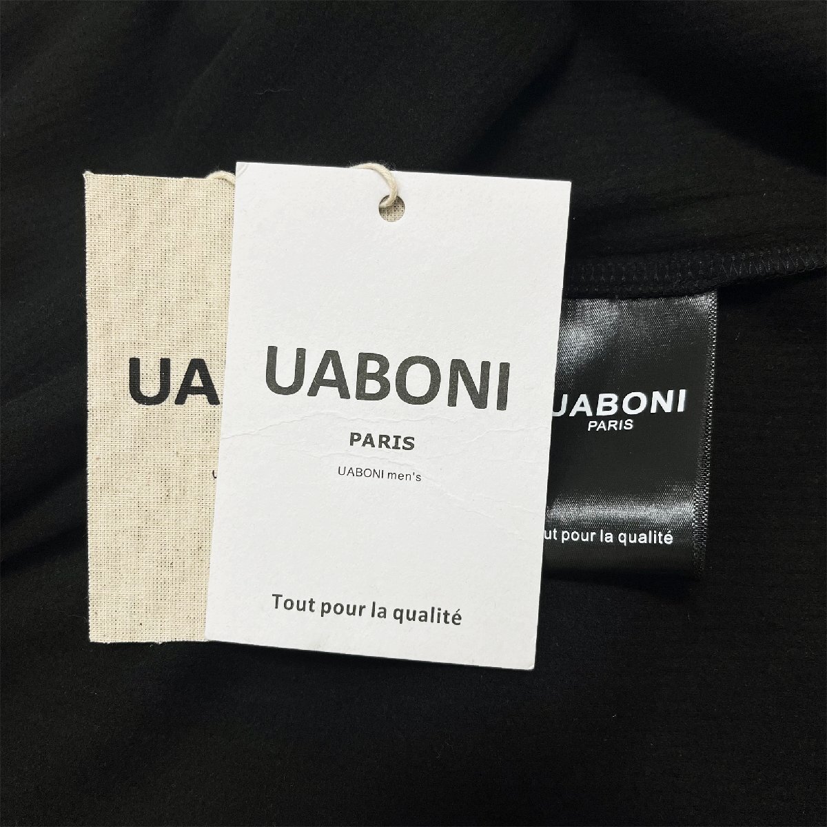 最上級EU製＆定価3万◆UABONI*ユアボニ*半袖Tシャツ*フランス*パリ発◆高品質カシミヤ ソフト 無地 サマーニット プルオーバー トップス 50_画像8